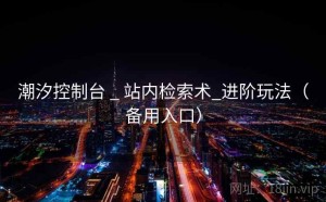 潮汐控制台 _ 站内检索术_进阶玩法（备用入口）